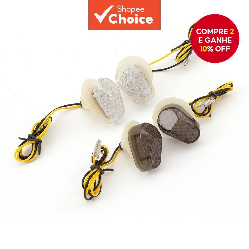 Sinais LED De Montagem Embutida Para Motocicleta-Indicadores De Baixo Perfil Modelos Yamaha R1/R6/FZ6