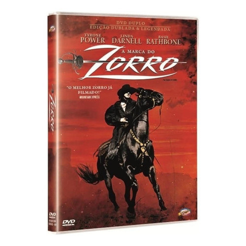 Dvd A Marca Do Zorro - Tyrone Power - Linda Darnell - Lacrad