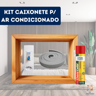 Caixonete Ar 7500/10000 + Espuma de Expansiva + Espuma de Vedação Janela Caixilho em Oferta na Shopee