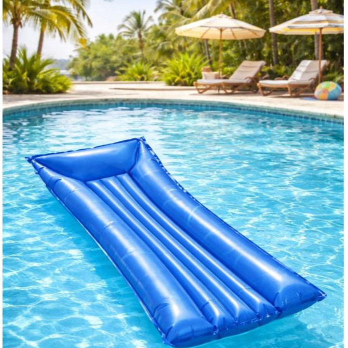 Boia Colchão de Piscina inflável Bronzeador Liso 1,83m X 69cm Muito Resistente