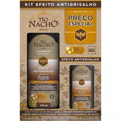 Shampoo 415ml + Condicionador 200ml Tio Nacho Antigrisalho 415ml - Geleia Real e Henna Egípcia Vegetal