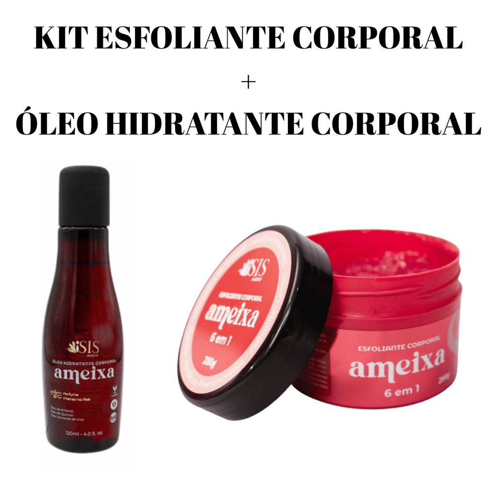 Kit Óleo de Ameixa + Esfoliante Corpor de Ameixa Isis Makeup