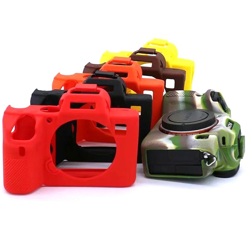 Para Sony Alpha a7 iii A7R Câmera Digital A7III A7RIII Silicone Caso Pele
