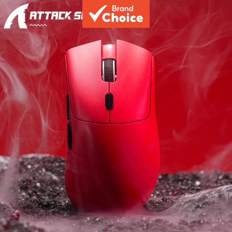  Mouse Gamer Sem Fio ATTACK SHAR R1 Bluetooth 18000DPI PAW3311 Conexão Tri-modo Macro