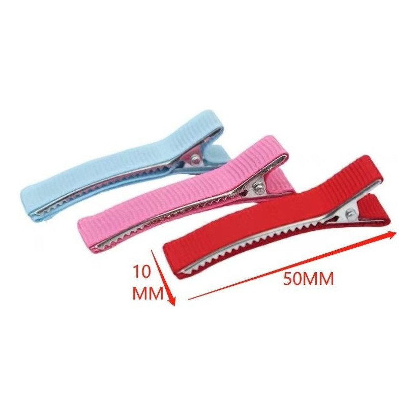 Bico de Pato Encapado com Fita Gorgorão 5cm para Laços, Tiaras e Artesanato - Kit 10 a 60 Unidades
