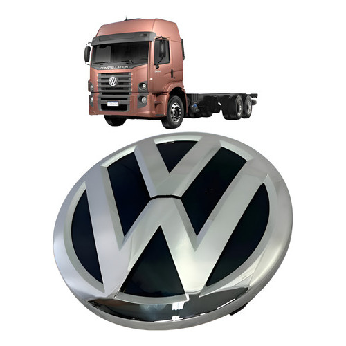 Emblema Grade Frontal Vw Constellation 15180 24250 24280