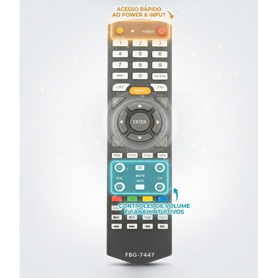 Controle Remoto Compatível com Tv Led Semp Toshiba Sti Ct-6390 Lx191 Dl4844
