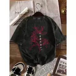 Camiseta Flores Japonesas Unissex Masculina Feminina 100% Algodão Premium | Estilo Geek/Pop/Streetwear