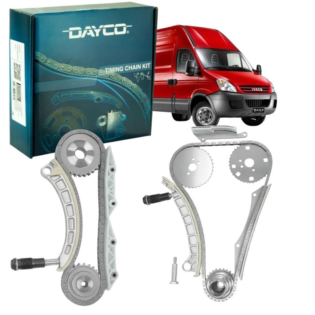 Kit Corrente Comando Iveco Daily 35S14 / 45S14 / 55C16 - 3.0 16v Diesel - 2007 a 2012 (Dayco KTC1023)