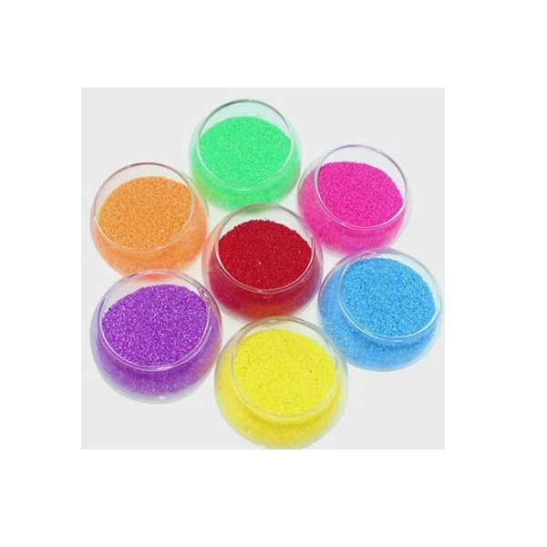 Pacote 1kg Areia Tratada Colorida Antialérgica Atóxica Todas as Cores