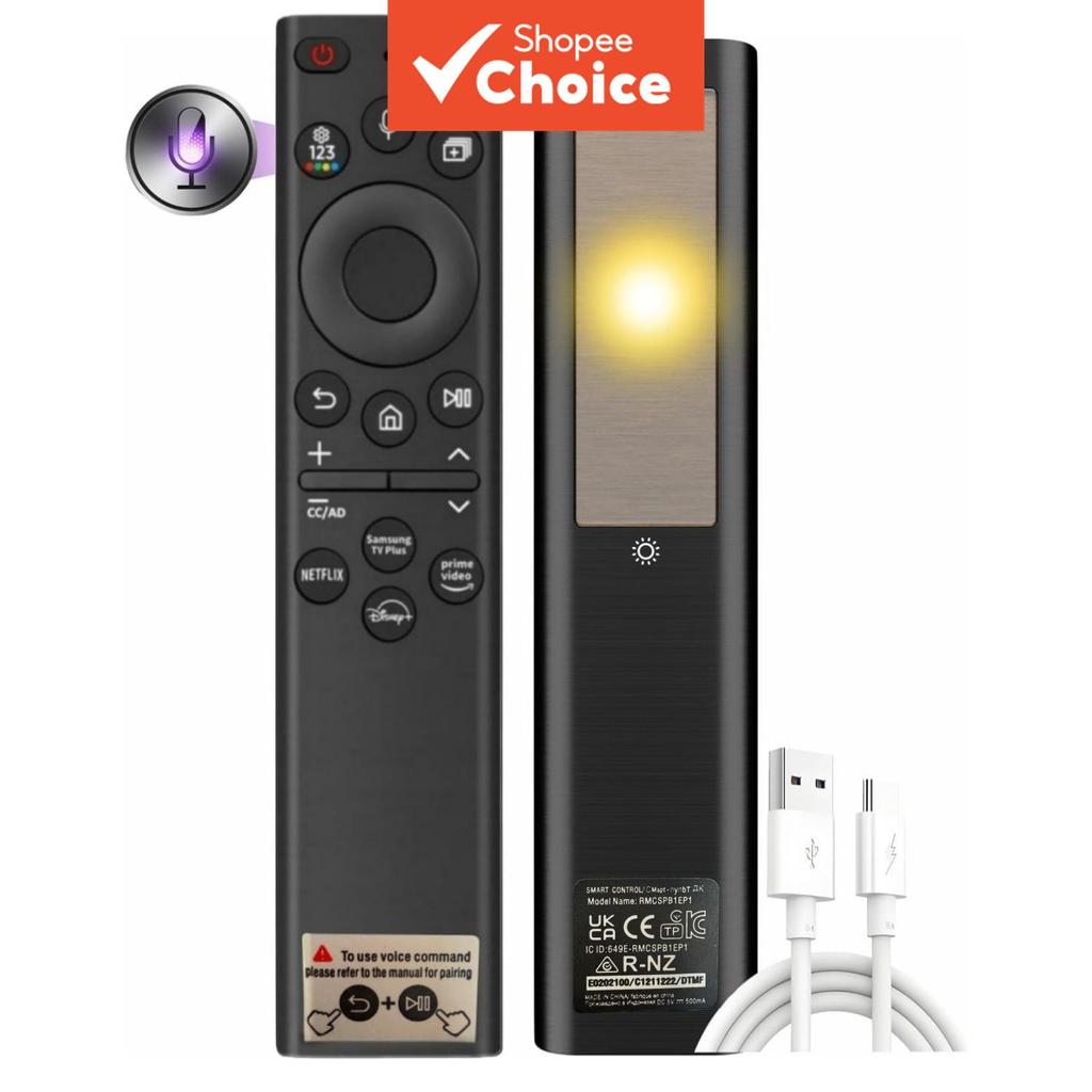  Substituição do Controle Remoto de Voz BN59-01385A para Carregamento Solar, TVs Samsung Smart, Acessório DIY