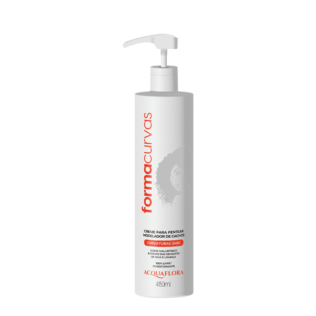 Acquaflora Forma Curvas 3ABC - Creme para Pentear 480ml