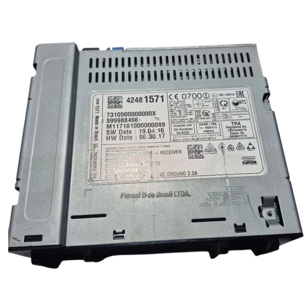 Módulo Central Rádio Multimidia Gm  S10 2012 em diante orig