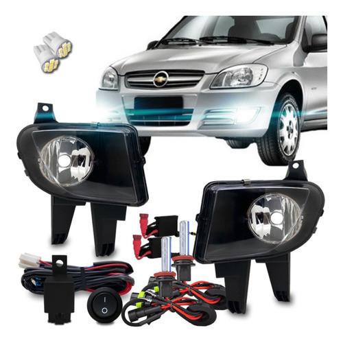 Kit Farol Milha Celta 2007 2008 2009 2010 11 + Xenon 8000k