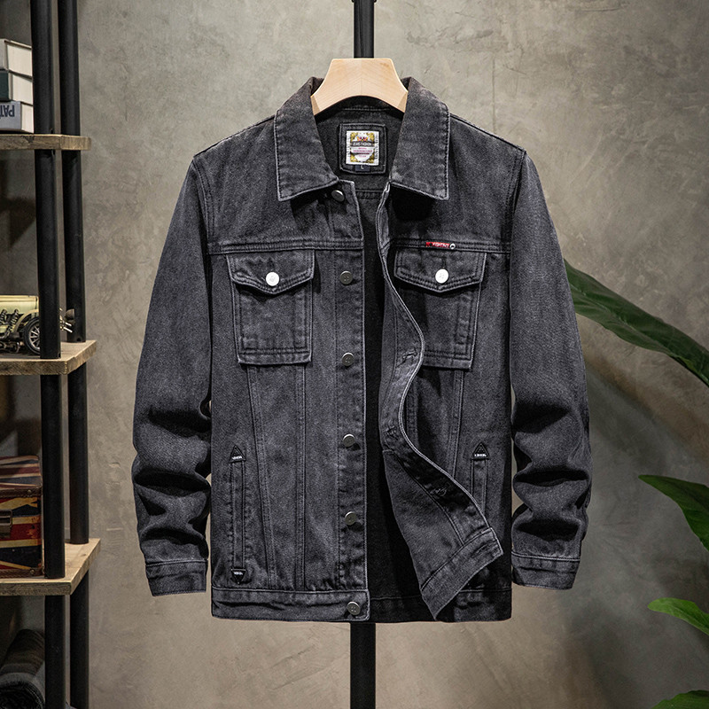 Jaqueta Denim Masculina Coreana Outono Inverno