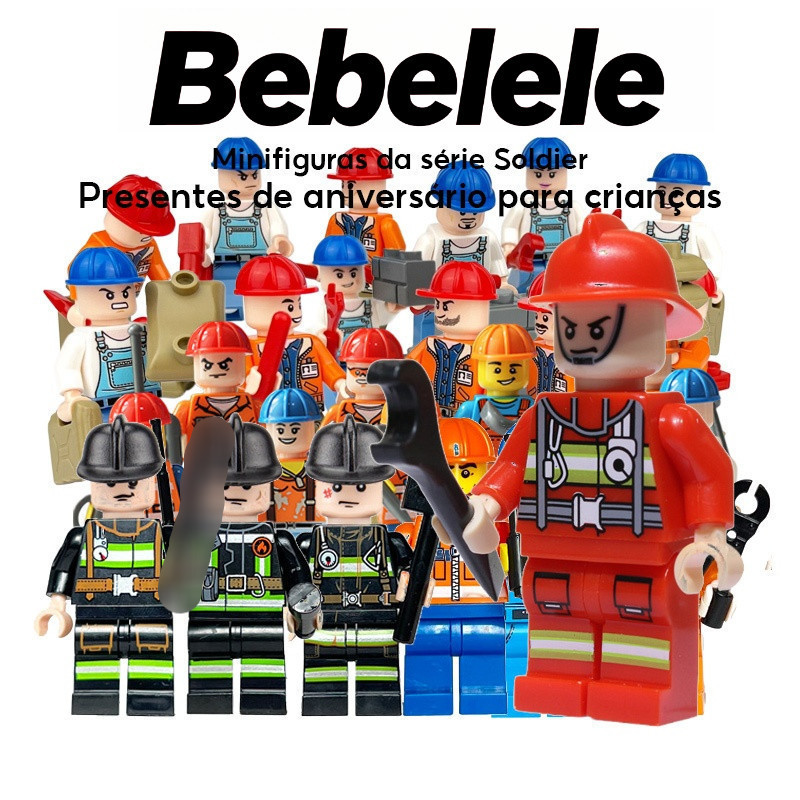 Brinquedos de Blocos de Montar Minifiguras para Crianças, Presentes de Aniversário#357