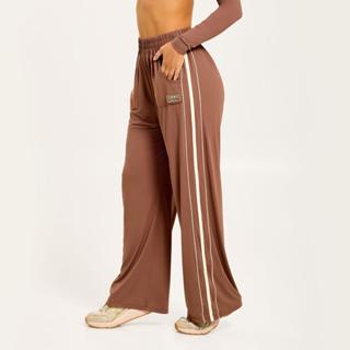 Calça Style Soltinho Castanho Capucine Poliamida Soft em Oferta na Shopee