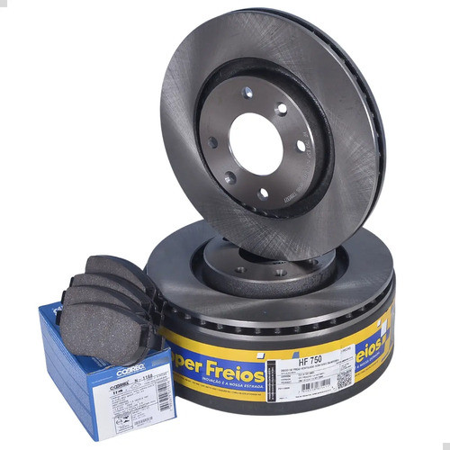 Jogo Discos Pastilhas Freio Dianteira Peugeot 2008 1.6 2019
