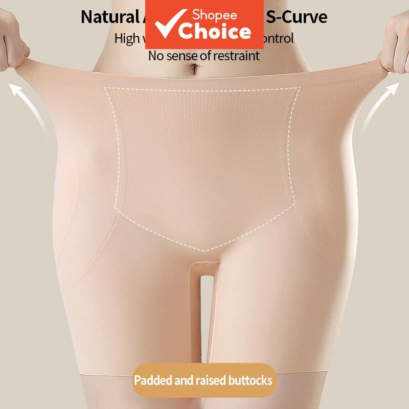 Cueca Feminina Sem Costura Levantador de Bumbum com Enchimento, Calcinha de Modelagem com Almofadas Removíveis