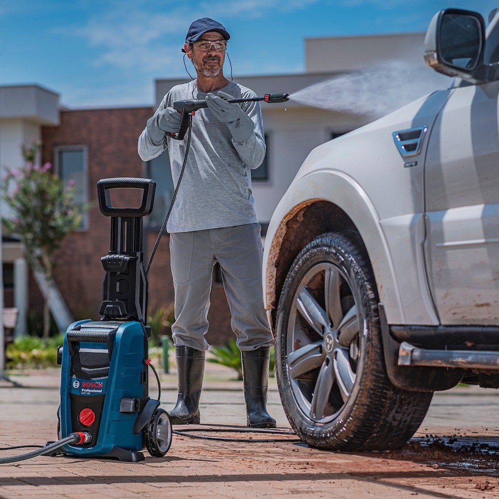 Detalhes do Lavadora de alta pressão 1800 libras com acessórios - GHP 180 Bosch