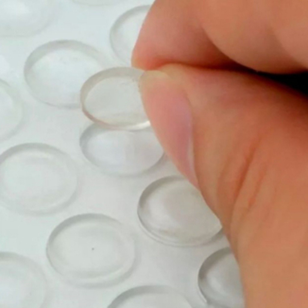 Protetor Protetores 20 Ou 12 Unidades Adesivo Silicone Anti-Impacto Transparente Redondo Clink