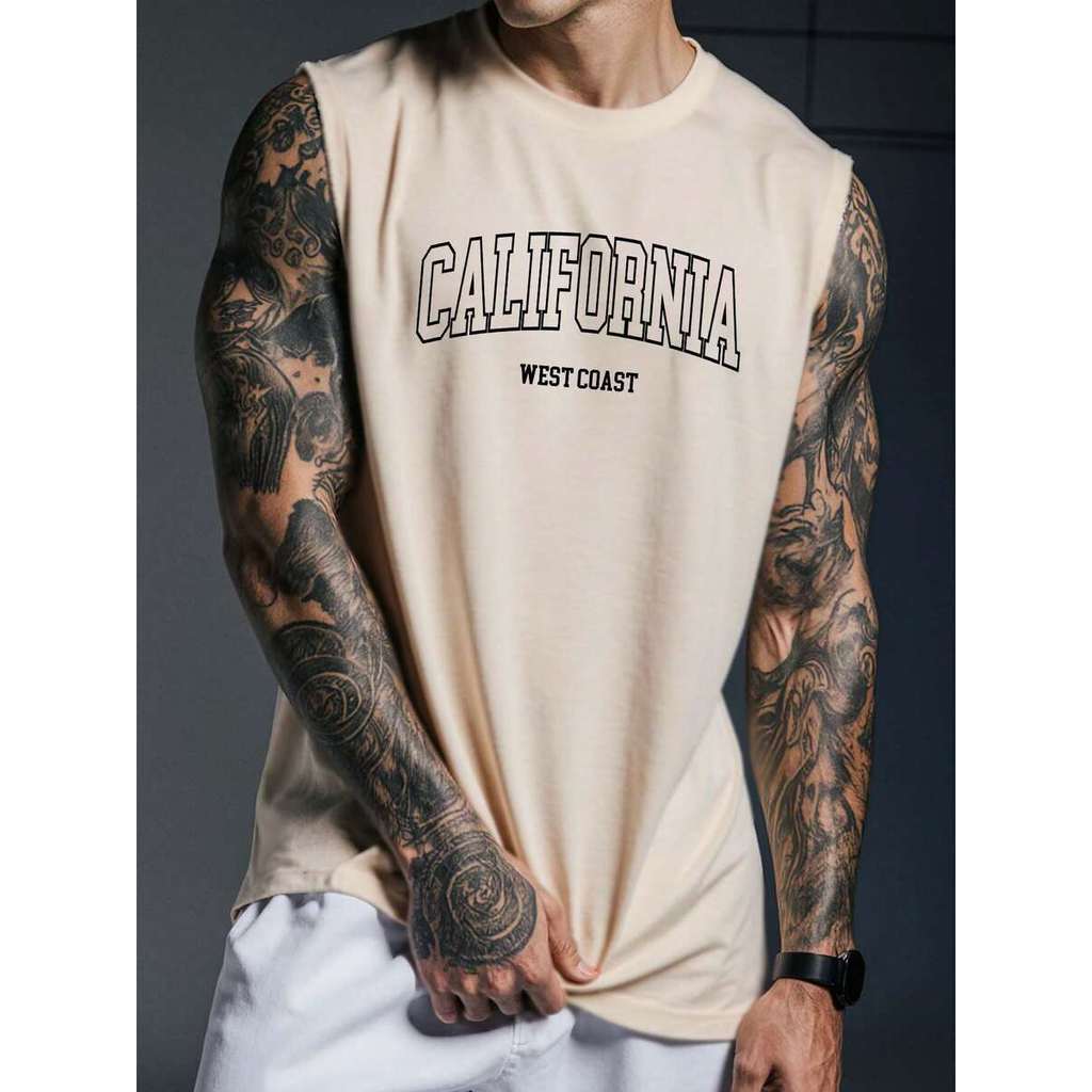 Camiseta Regata Oversized Masculina Streetwear Surf Prancha Camisa Unissex Academia Treino Skate Camiseta Larga AlgodãO.