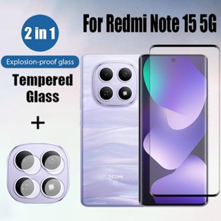 Redmi Note 15 5G 2 Em 1 HD Película De Vidro Temperado Para Xiaomi Pro+ 14 13 Pro Plus 5G Com Filme De Lente em Oferta na Shopee