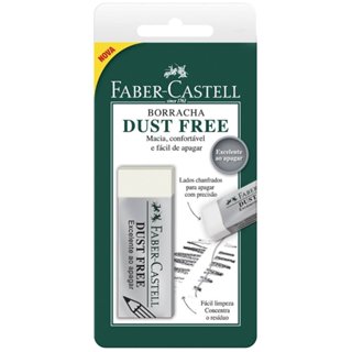 BORRACHA TÉCNICA BRANCA DUST FREE, FABER-CASTELL em Oferta na Shopee