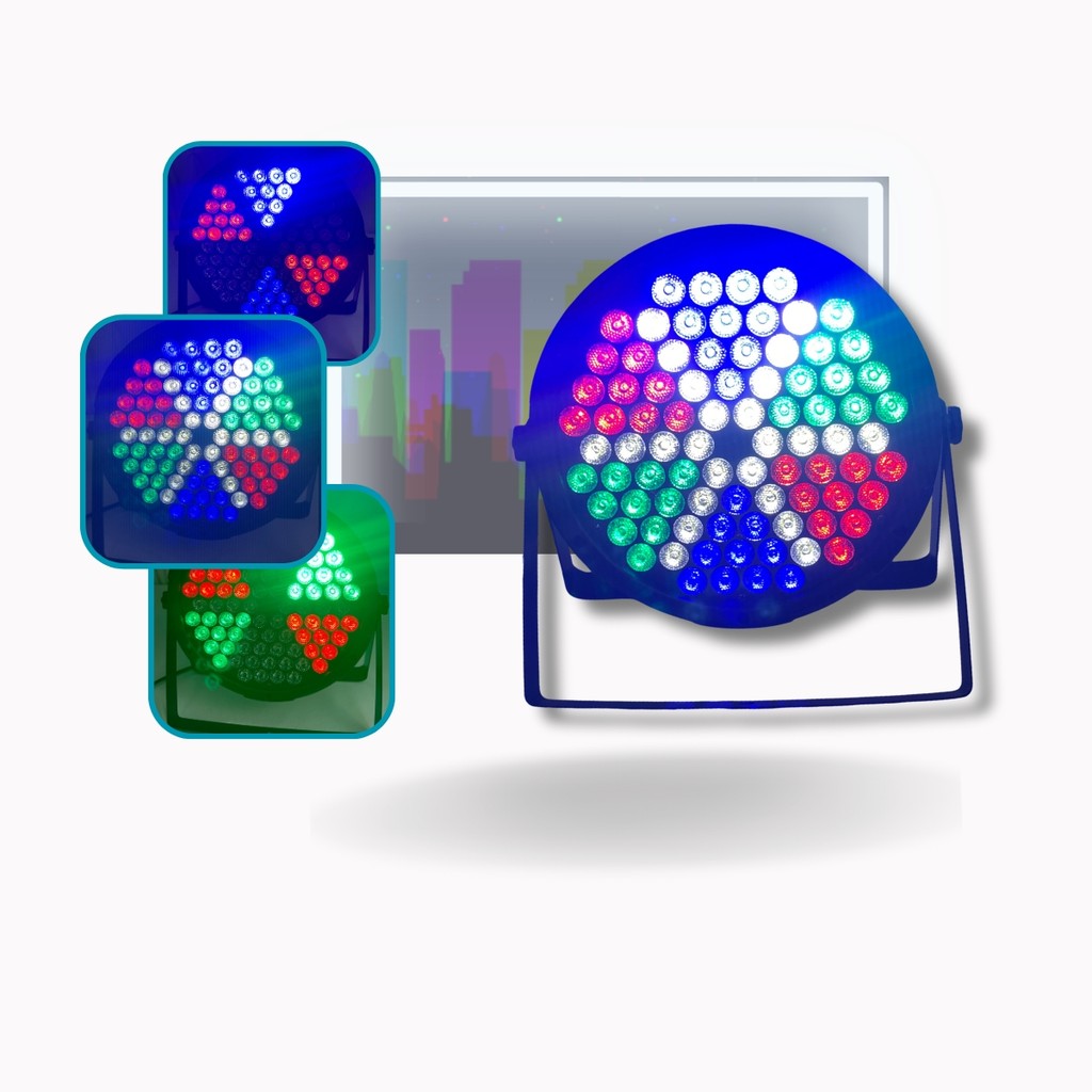 Canhao Led Refletor Par Led 84 Leds 3w Real Rgb Dmx Jogo Luz