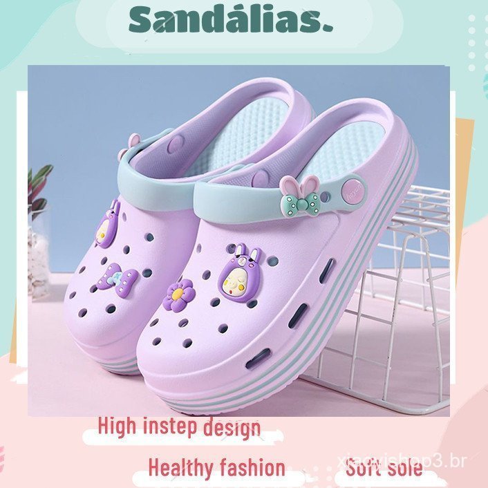 Sandálias Femininas Plataforma De Praia Anti-Derrapante Flip Flop Feminino Adulto Estilo Enfermagem EVA Sapatos De Saúde
