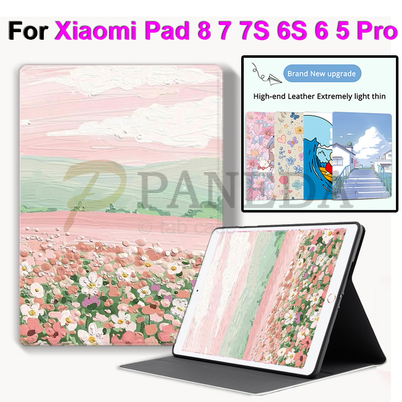 Para Xiaomi Pad 8 7 Pro 11.2" Mi Pad 6 5 Pro 11.0" 7S 6S Pro Tablet Proteção Flip Capa De Couro Moda Ultra-Fino Caso