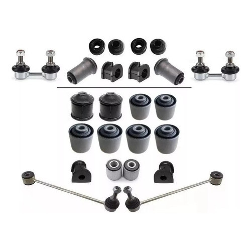 Kit Bucha Suspensão Dianteira Traseira + Bieleta Pajero Tr4