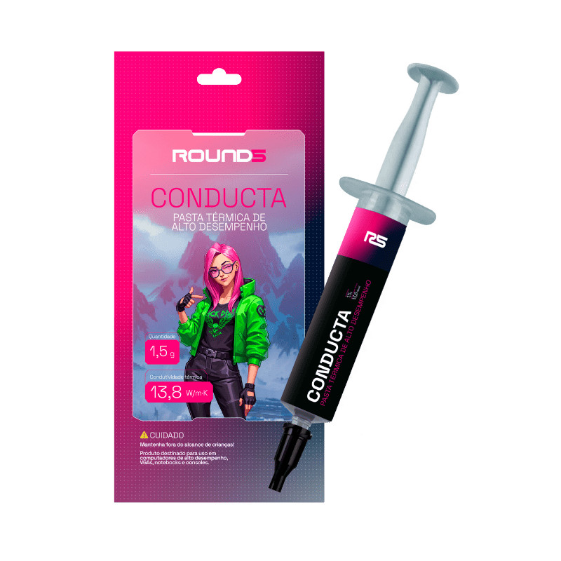 Pasta Termica Round5 Conducta 13,8 W/Mk Seringa - 1,5G