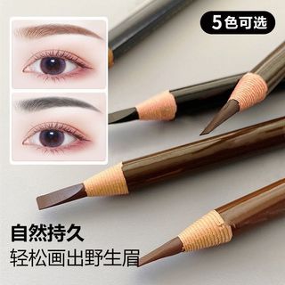 Lápis de sobrancelha de núcleo duro para estudantes, caneta para puxar, novato, à prova de suor, à prova de manchas