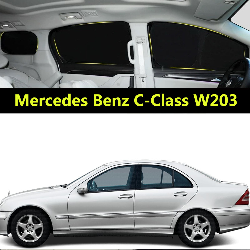 Pára-Sol Do Carro Para Mercedes Benz Classe C W203 Cortina De Totalmente Blackout Proteção Solar Privacidade Acampamento