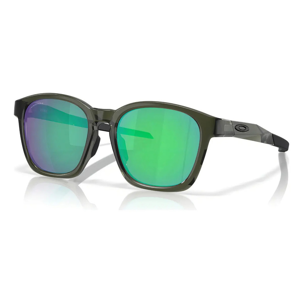 Óculos De Sol Oakley Shackle Olive Prizm Jade Oo9507d 02-52 Cor Chumbo Armação Cinza-escuro Haste Cinza Lente Verde