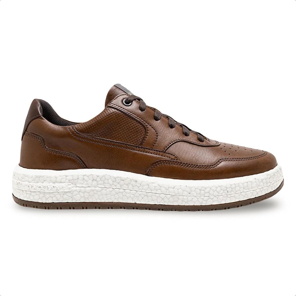 Tênis De Couro Democrata Masculino Denim Drake Pulse 600101