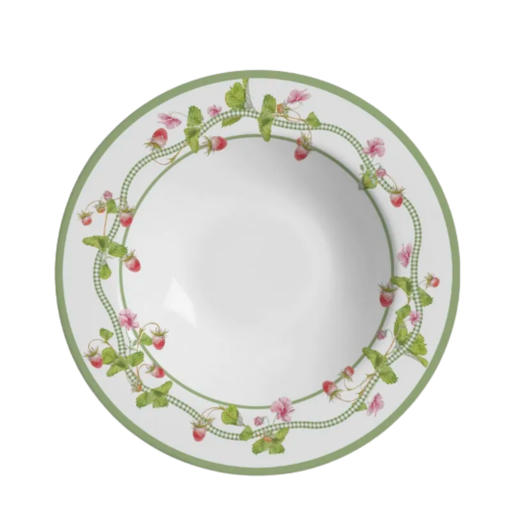 Prato Fundo Picnic 25cm Sopa Cerâmica Decorado Alleanza