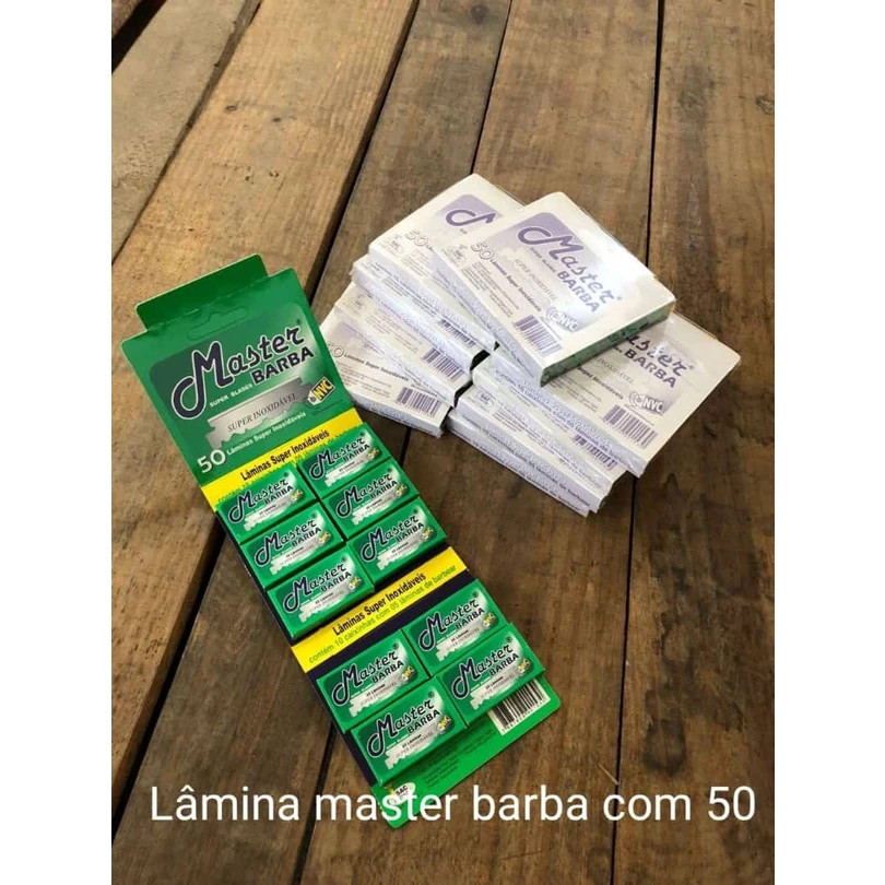 Lâmina Master Barba 50un Corte Suave + Alta Durabilidade Profissional — imagem 2 de 2