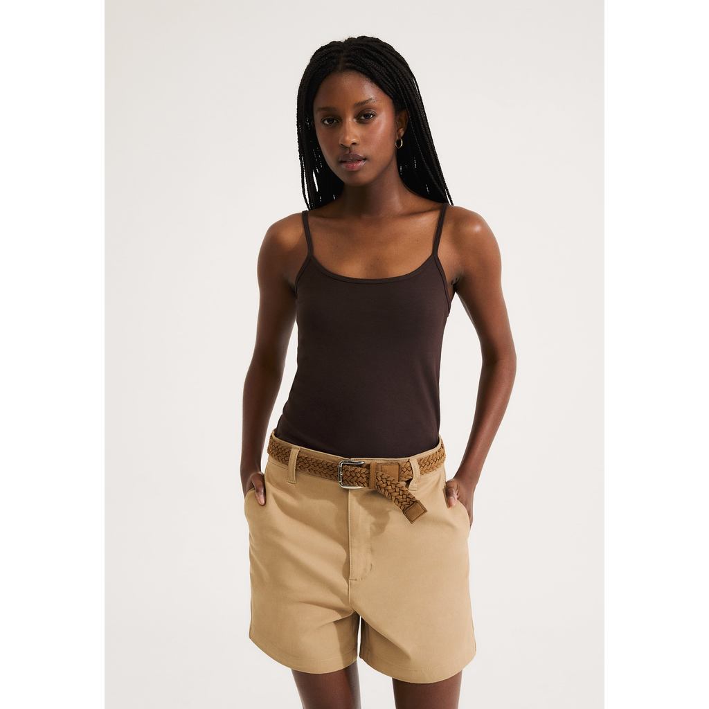 Regata Feminina Alças Finas Com Elastano em Oferta na Shopee