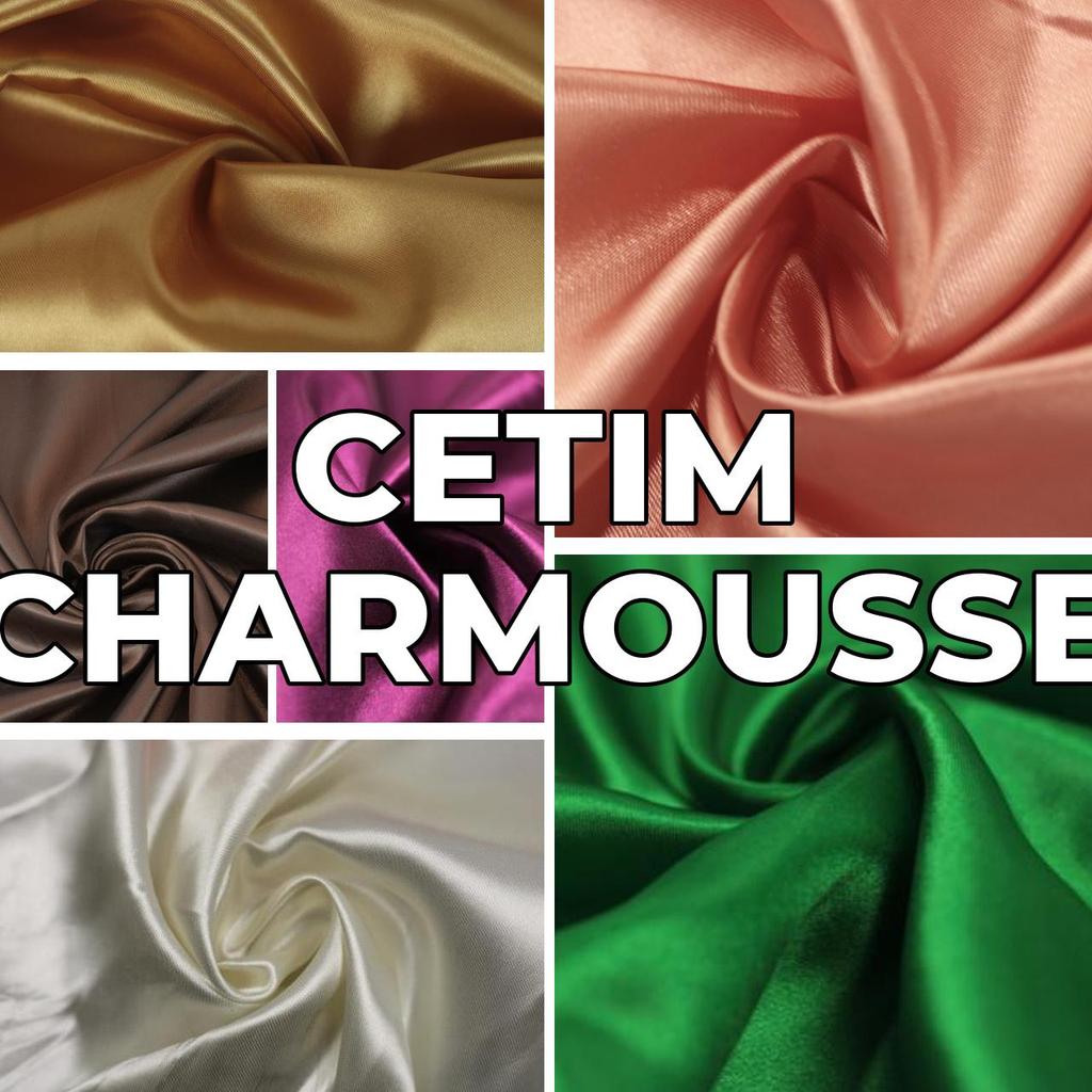 6 Metros Tecido Cetim Charmousse Liso Comum (6m x 1.45m)