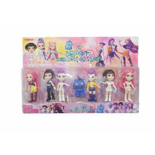Kit Bonecos Infantil PVC Personagens 6 Unidades Kpop Demon Hunters em Oferta na Shopee