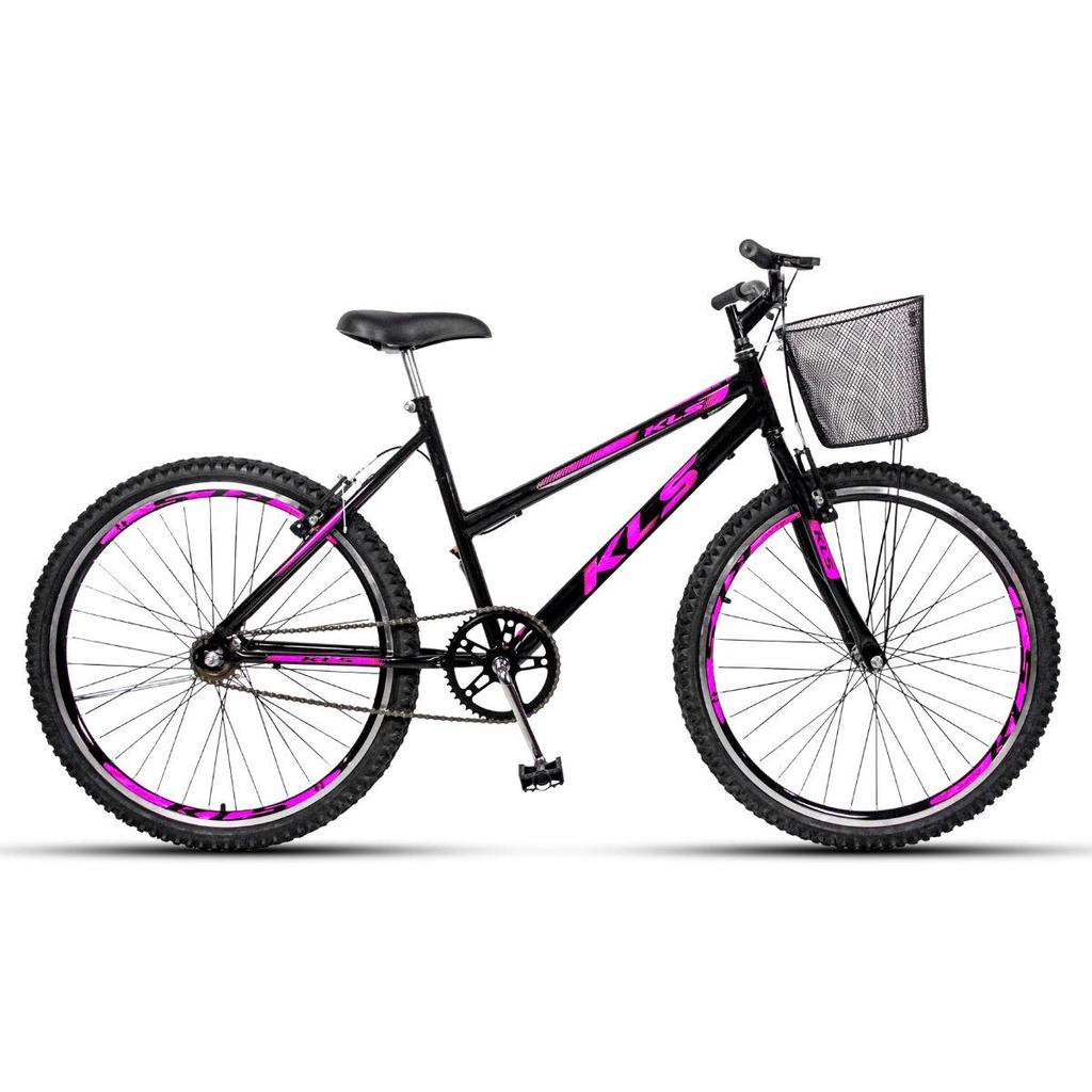 Bicicleta 26 Kls V-Brake Sem Marcha Feminina Caixa Box