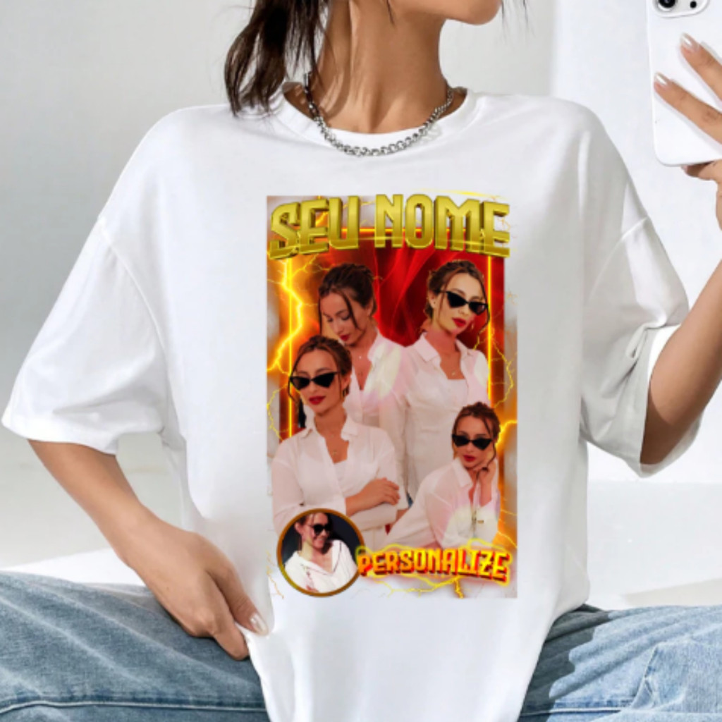 Camiseta Basica Personalizada com Foto  Com suas Fotos nao aceitamos devolução