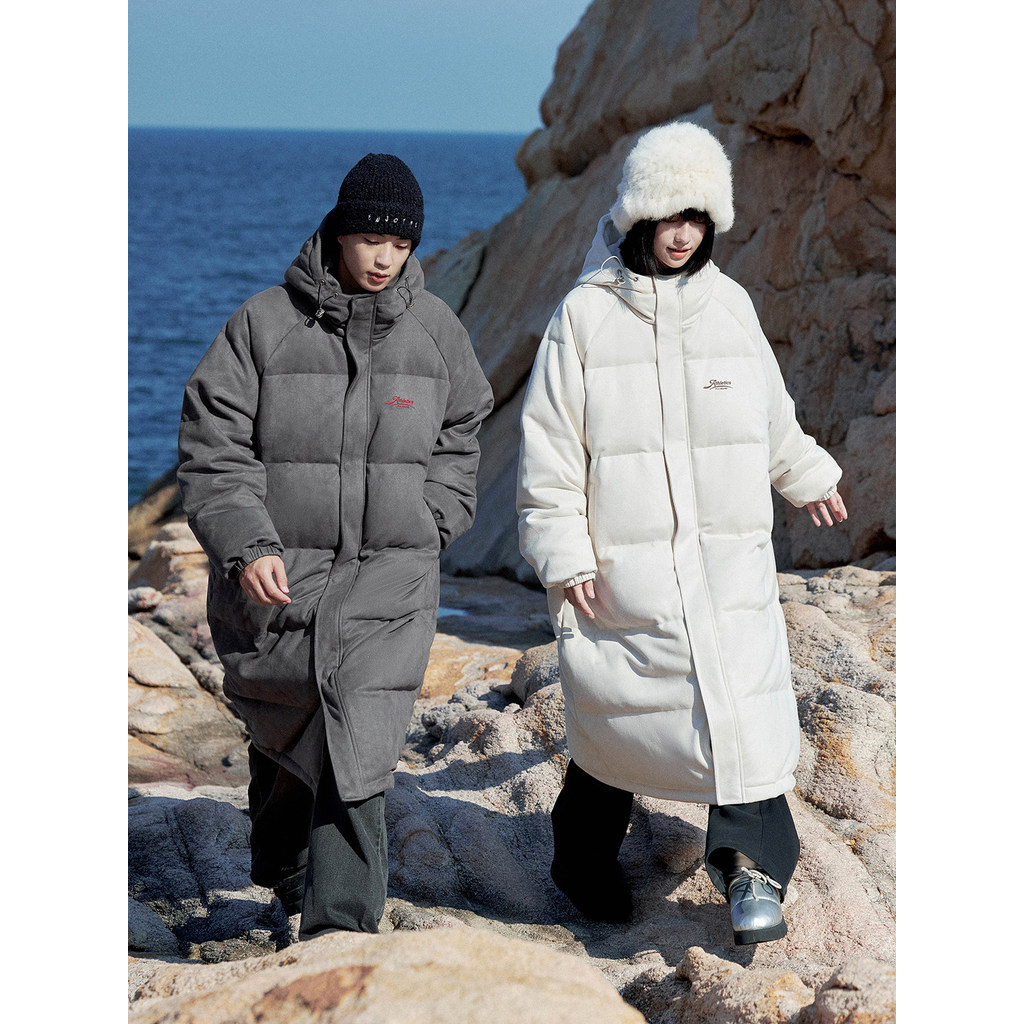 P PSO marca roupas masculinas roupas femininas 90 para baixo longo para baixo jaqueta feminina inverno quente grosso jaq