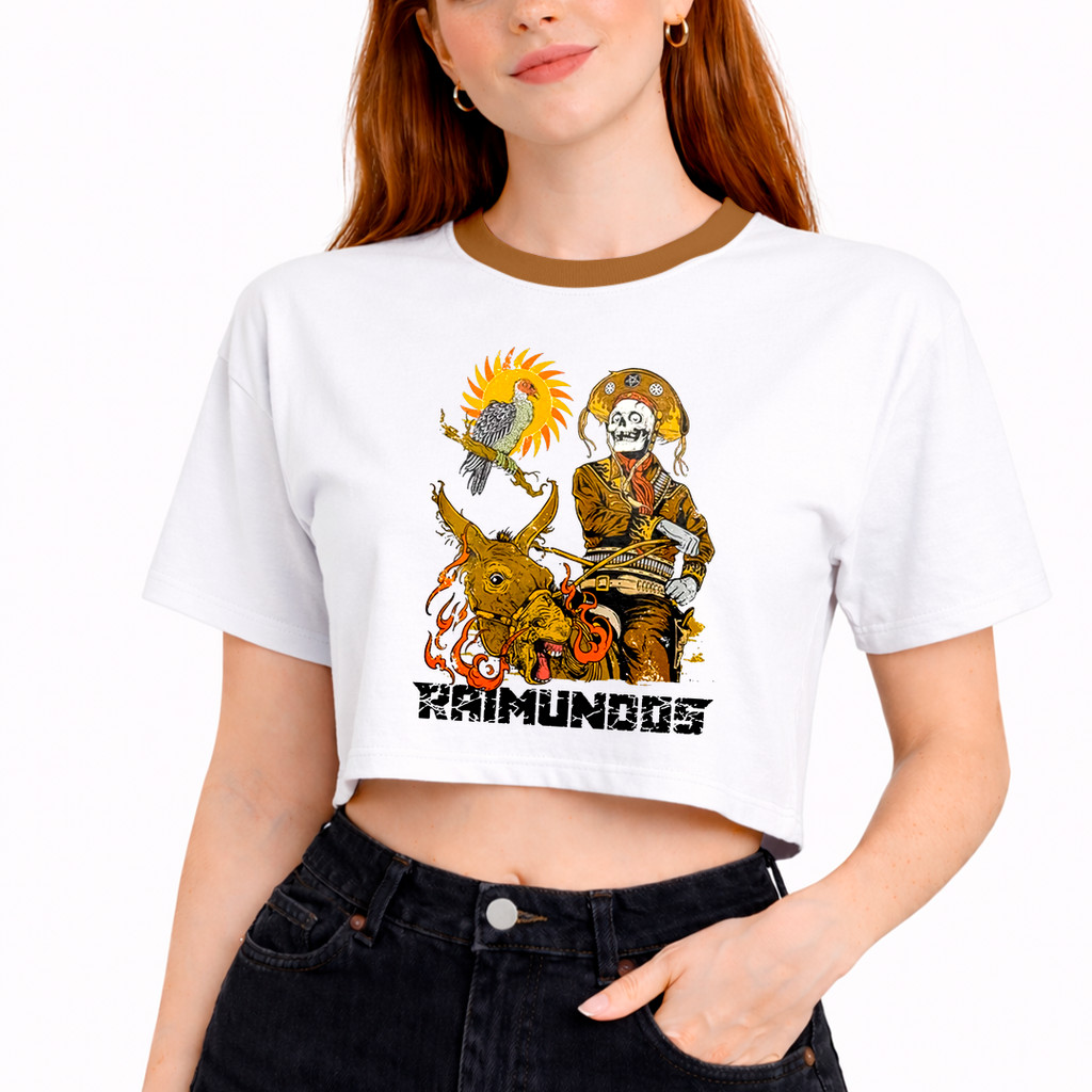 Cropped Oversized Raimundos Sertão Cangaceiro Cavalo