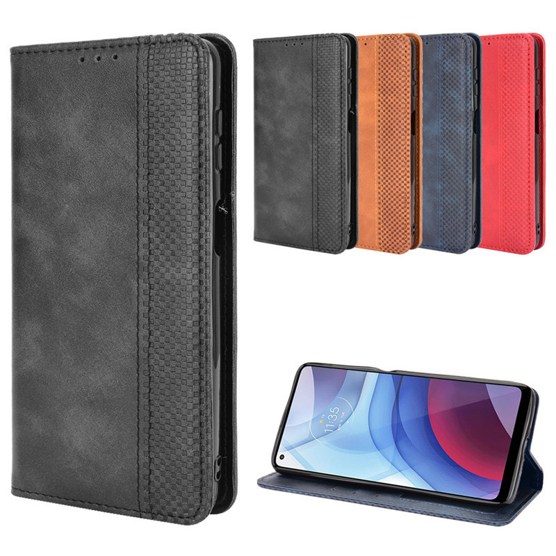 Adequado para Motorola Moto G Power 2021 caso de telefone magnético Flip caso de
