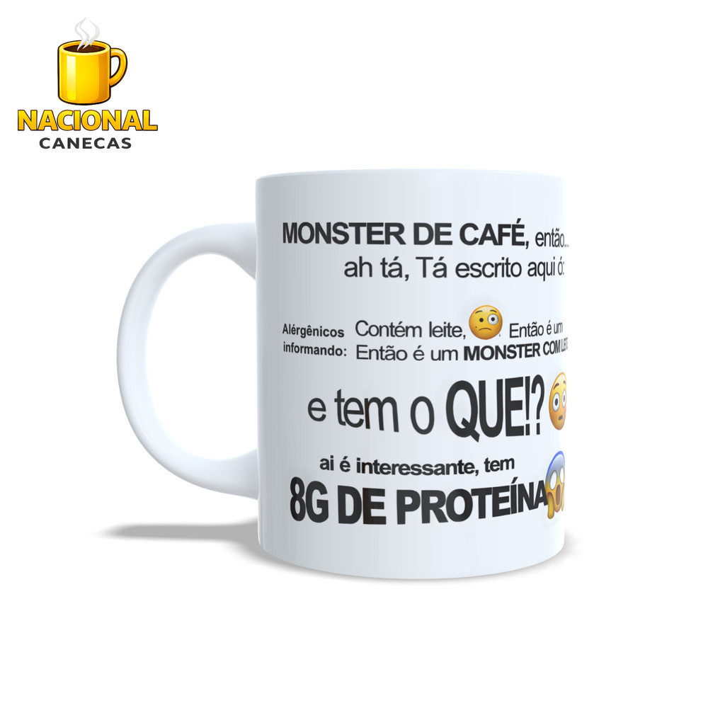 Caneca Davy Jones Monster de Café 8G de Proteína Meme
