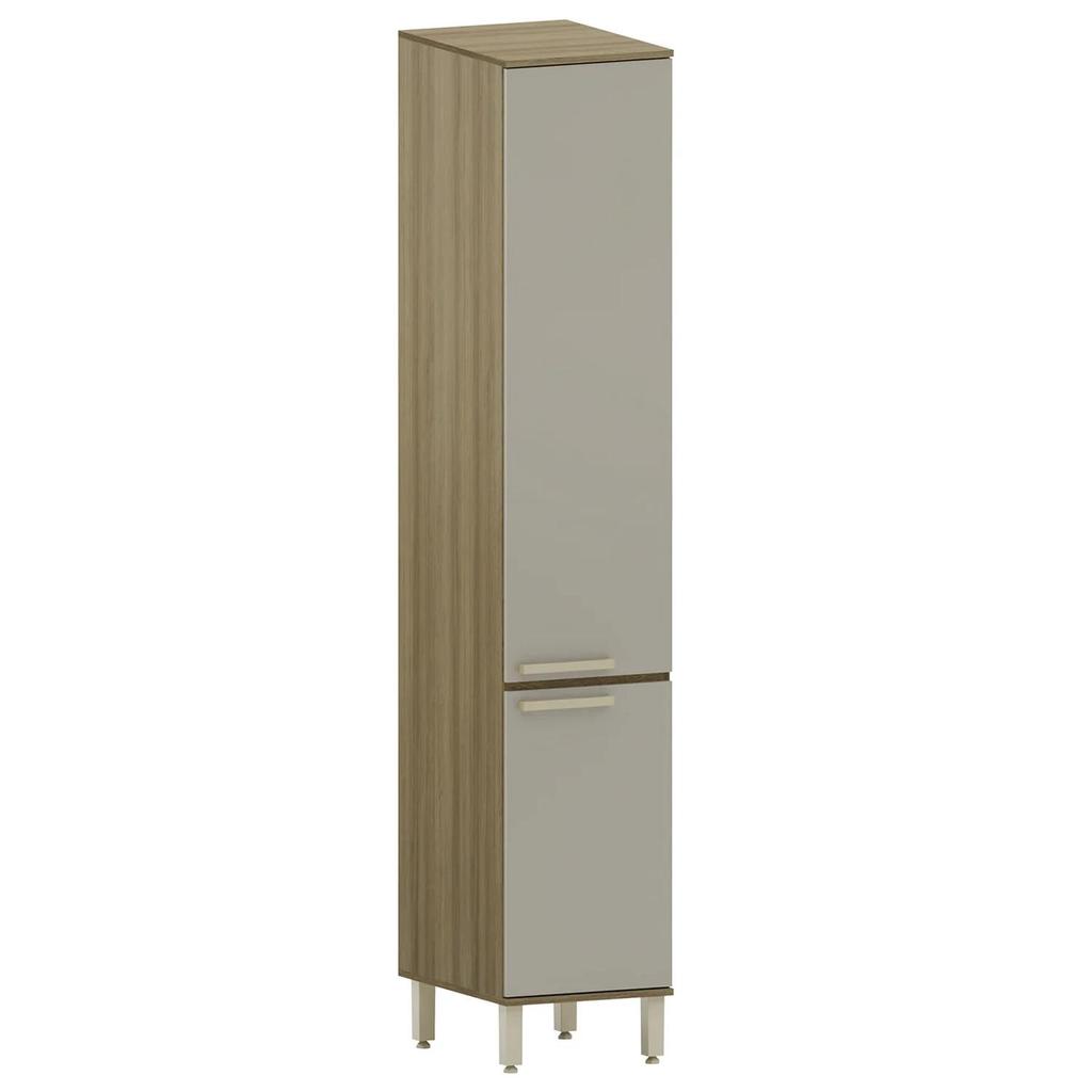 Paneleiro Armário de Cozinha 40cm 2 Portas Nádia Mocca/Avelã L01 - Mpozenato