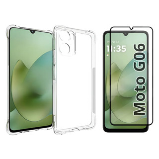 Capa Capinha Anti Impacto + Pelicula 3d Para Motorola G06 em Oferta na Shopee